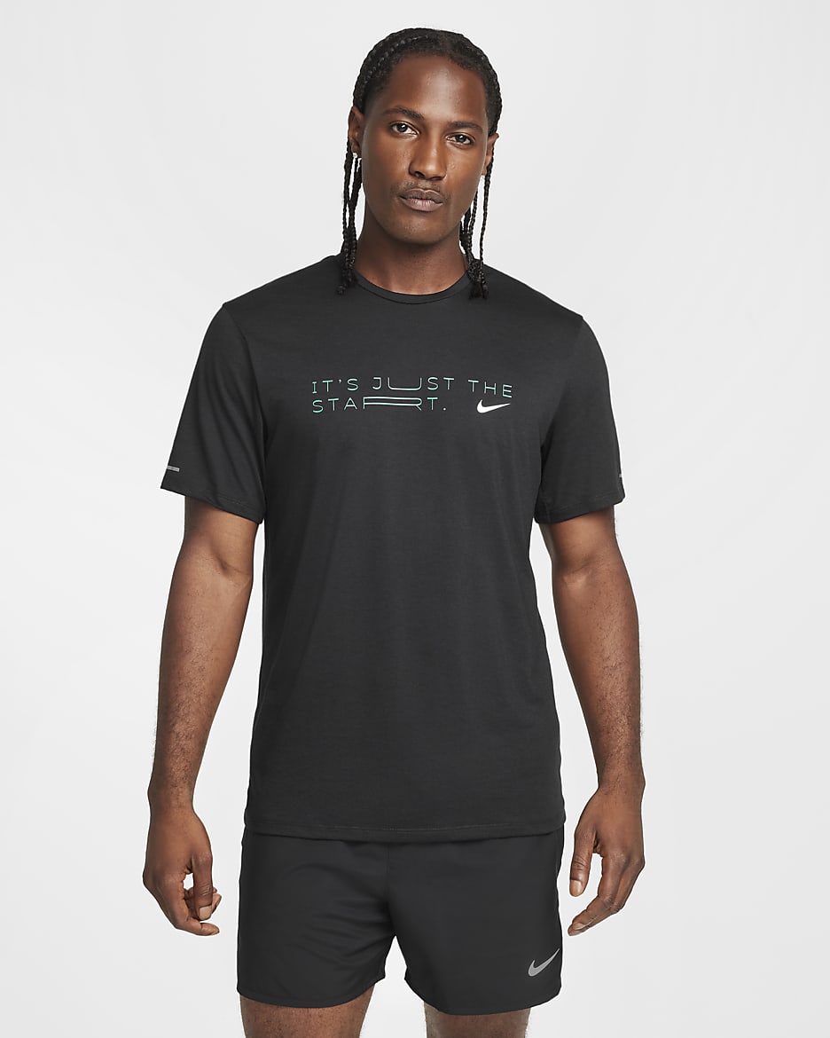 Playera de correr de manga corta Dri FIT para hombre Nike Rise 365 Kipchoge Nike MX